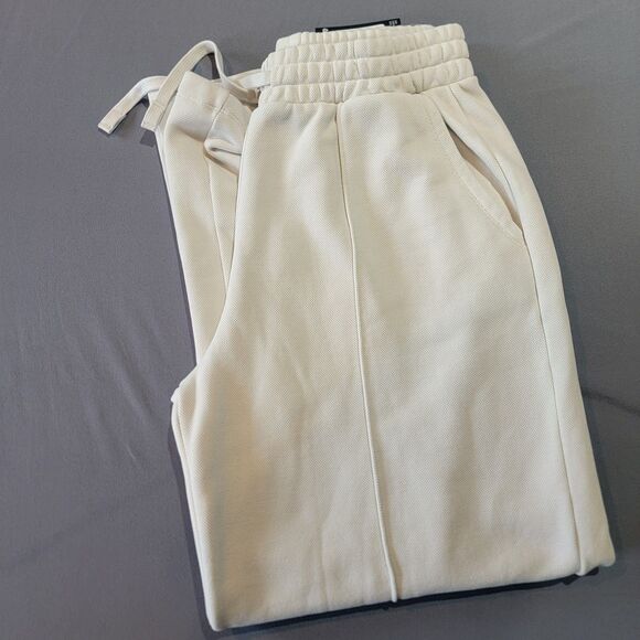 Under Armour Rival Fleece Womens Textured Pant Summit White Loose Wide Leg M NWT - Picture 1 of 12